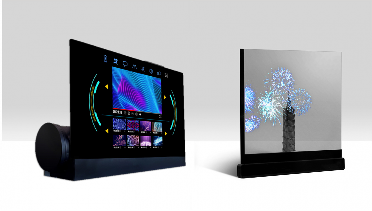 可卷式、折迭性、高透明